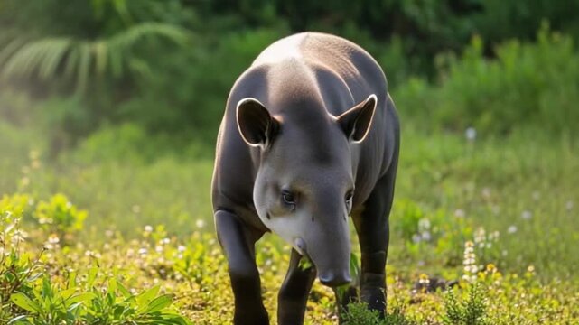 Baby Tapir in the Wilderness