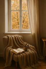 Cozy Autumn Reading Nook by the Window