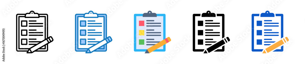 Aufkleber list multiple style icons set design vector illustration.