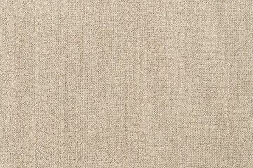 Brown cotton fabric texture background, seamless pattern of natural textile.