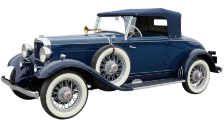 Fototapete Rund Vintage Auto Isolated Classic Car  © Luca