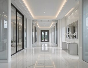 Obraz premium Entrance to a house seen from the inside