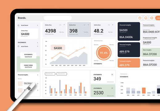 Clean Admin Dashboard UI Template Design