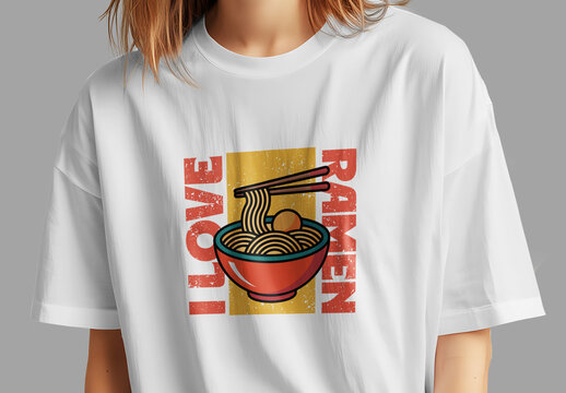 I Love Ramen TShirt Design