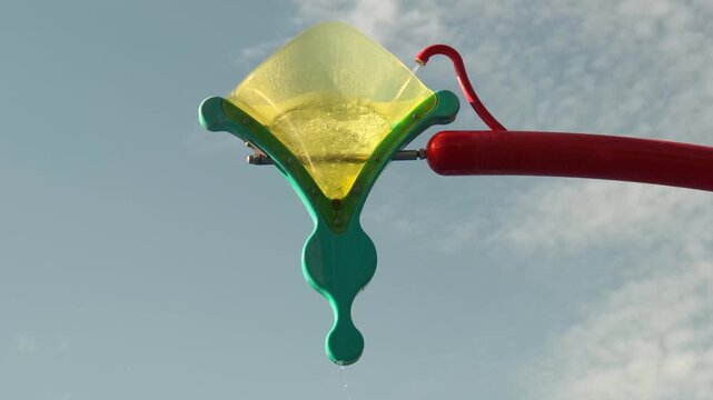 Detail Wasserspielplatz Trichter