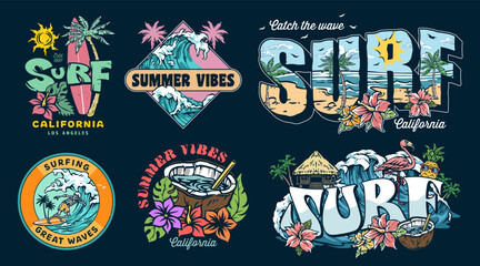 Summer surf designs from California