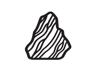 Rock stone icon design in elegant clean vector format