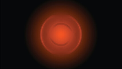 Radiant Orange Gradient Field – Abstract Visualization of Energy Dispersion and Symmetrical Glow