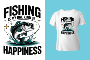 fishing t-shirt design template