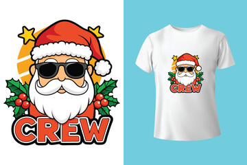 Christmas Vibes. Christmas T-Shirt Design, Posters, Greeting Cards, Textiles, and Sticker Vector Illustration
