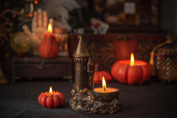Fairy Tale Castle Candle. Fantasy Tower Decoration