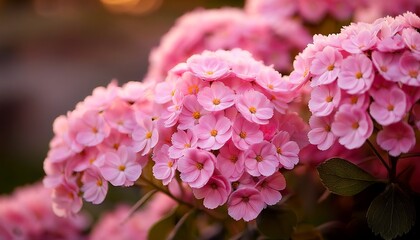 Fototapeta premium close up of a bunch of pink flowers