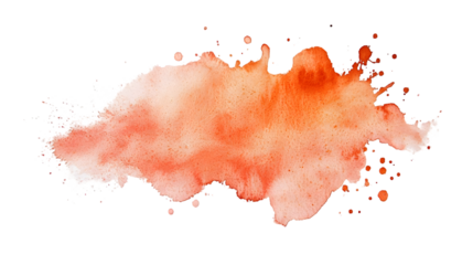watercolor stain isolated on a transparent background
