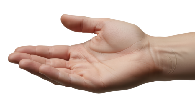 Isolated Open Hand Gesture