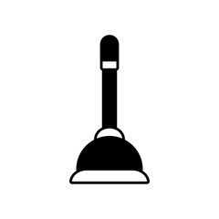Plunger Toilet Tool Fill Icon: Plumbing and Bathroom