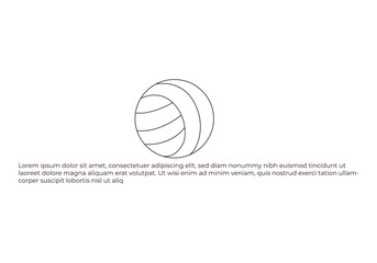 Fototapeta premium Continuous one line drawing Basketball sports concept