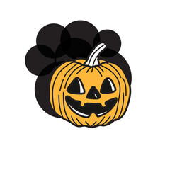 autumn halloween design element