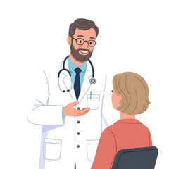 Doctor Examining Patient In Clinic Medical Consultation Healthcare Appointment