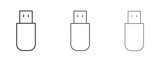 USB icon design, suitable for web, infographics, interface and apps.