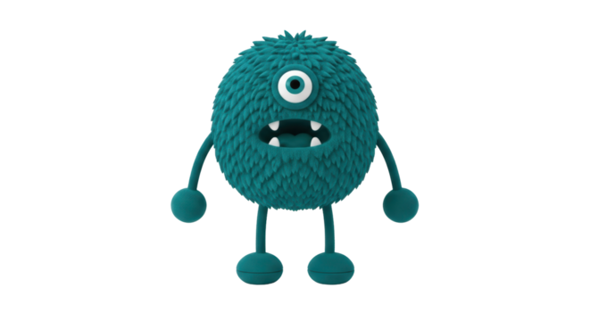 Isolated Cartoon Monster