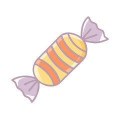 vector illustration of a sweet dessert with chocolate