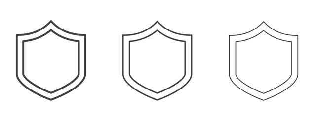 Shield icon design, suitable for web, infographics, interface and apps.