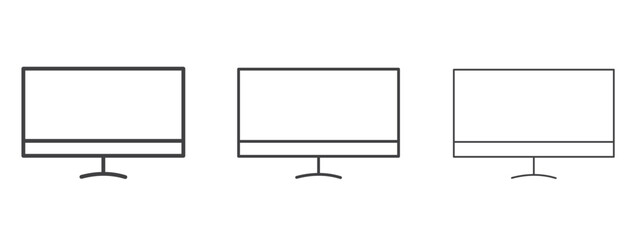 Screen icon design, suitable for web, infographics, interface and apps.