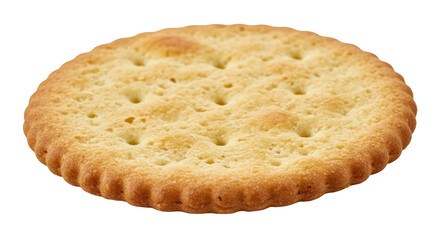 Isolated Round Cracker Biscuit