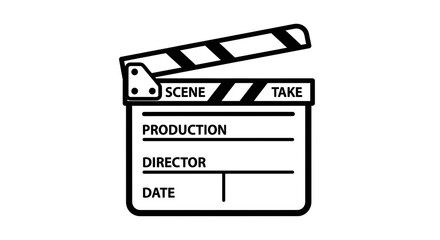 Obraz premium movie clapper board