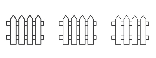 Plank fence icon design, suitable for web, infographics, interface and apps.