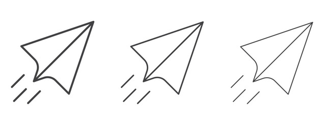 Paper plane icon design, suitable for web, infographics, interface and apps.