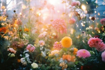 Floral disco sunlight outdoors flower.