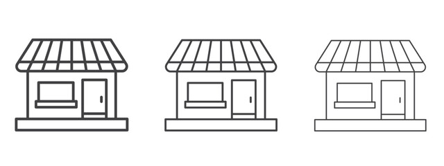 Local store icon design, suitable for web, infographics, interface and apps.