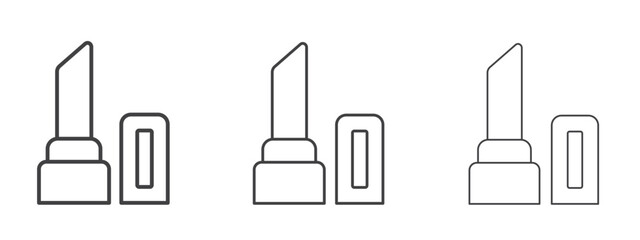 Fototapeta premium Lip balm icon design, suitable for web, infographics, interface and apps.