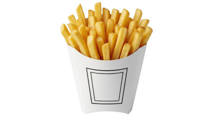 Isolated French Fries in a Cup