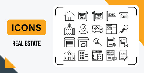 Professional real estate agency branding and marketing design elements