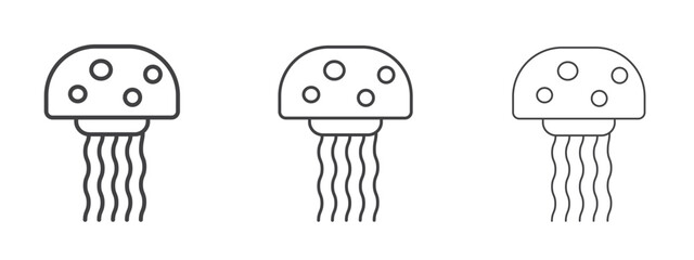 Jellyfish icon design, suitable for web, infographics, interface and apps.