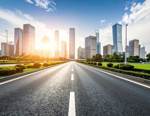 Fototapeta premium road to city