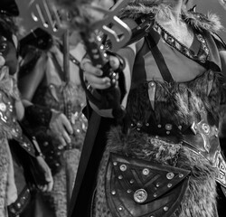 mujer, cultura, gente, decoraciones, moda, arte, tradicional, caballitos, diversión, moros y...