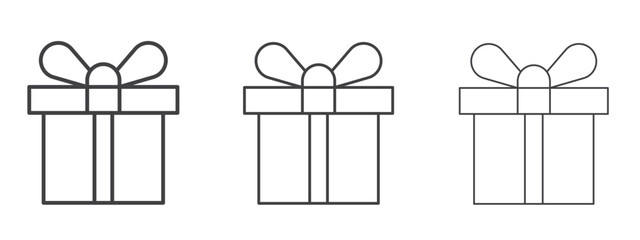 Gift box icon design, suitable for web, infographics, interface and apps.