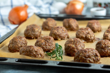 Fresh Oven-Baked Meatballs.