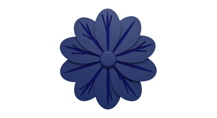 Isolated Blue Flower