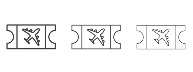 Flight tickets icon design, suitable for web, infographics, interface and apps.