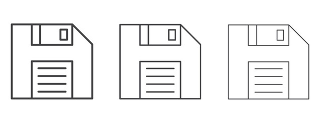 Floppy disk icon design, suitable for web, infographics, interface and apps.