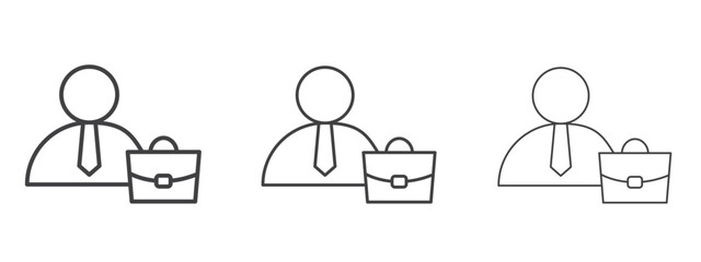 Employee icon design, suitable for web, infographics, interface and apps.