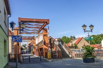 zehdenick, deutschland - schleusenbrücke in der altstadt