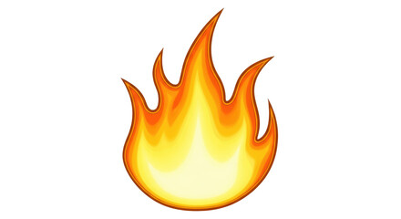 Isolated Fire Flame