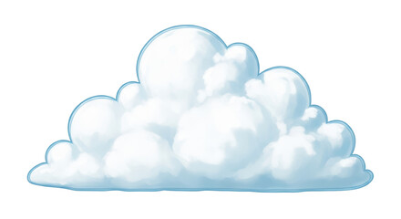 Isolated Cartoon Cloud
