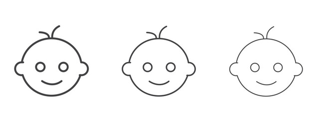 Baby icon design, suitable for web, infographics, interface and apps.