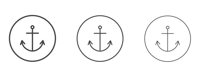 Anchor icon design, suitable for web, infographics, interface and apps.